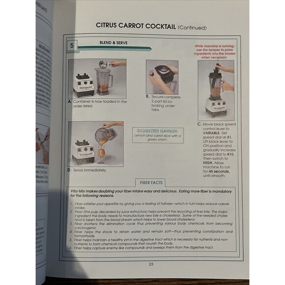 VITA-MIX Recipes and Instructions For Household Use Book Guide Lot of 2 - Picture 5 of 7